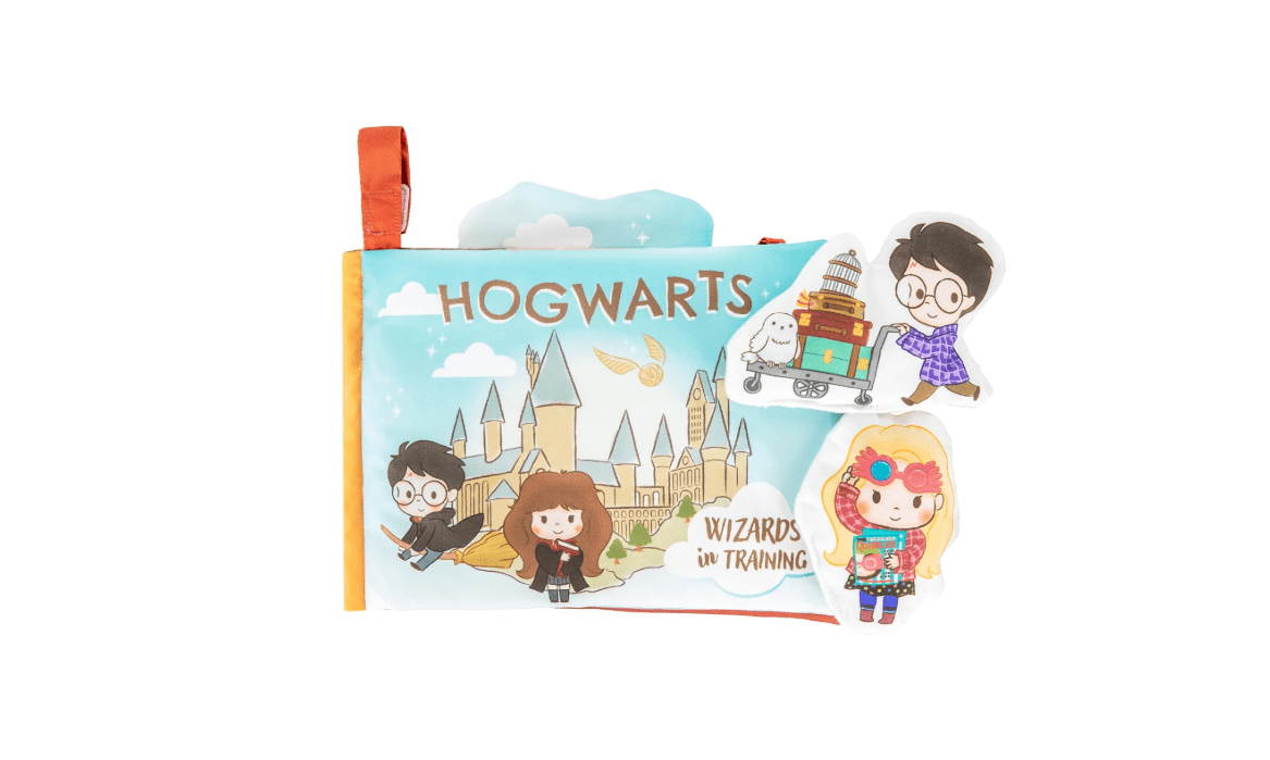 Kids Preferred Harry Potter Activity Deluxe Soft Book with Crinkle, Squeak, Peek-a-Boo Flap, and Tactile Features – 8 Inches