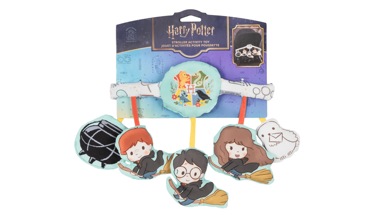 Kids Preferred Harry Potter Stroller Activity Toy with Crinkle, Mirror, and Tactile Features – Fits Most Strollers