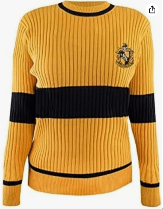 Cinereplicas Harry Potter - Quidditch Sweater Gryffindor/Slytherin/Ravenclaw/Hufflepuff - XS/S/M/L/XL - Official License 