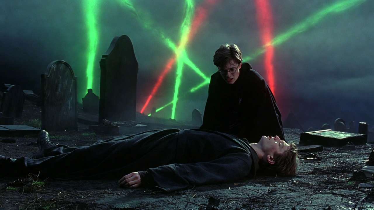 Cedric Diggory's tragic death in the graveyard Harry Potter and the Goblet of Fire