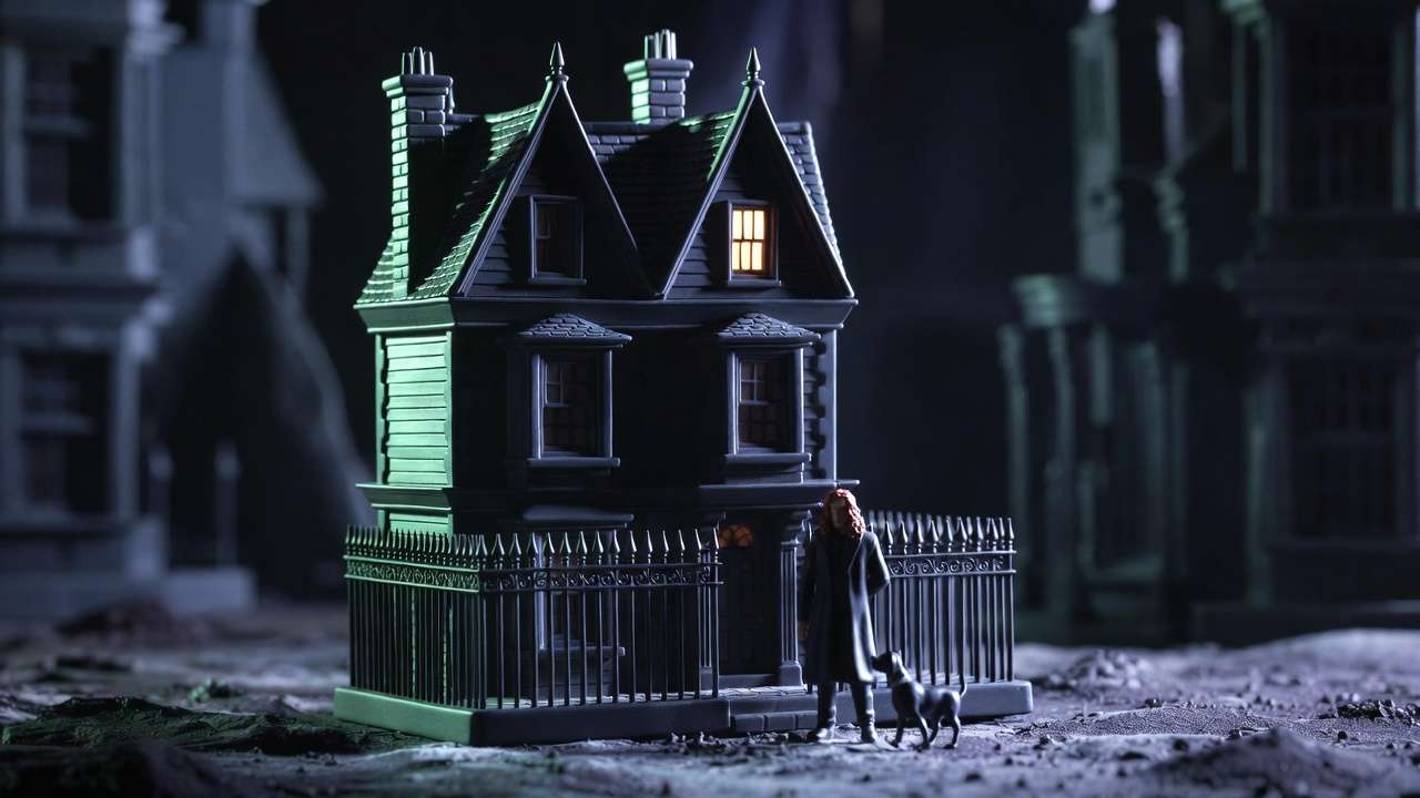 2026 Department 56 Harry Potter Village new release: 12 Grimmauld Place with Sirius Black and Padfoot figurines