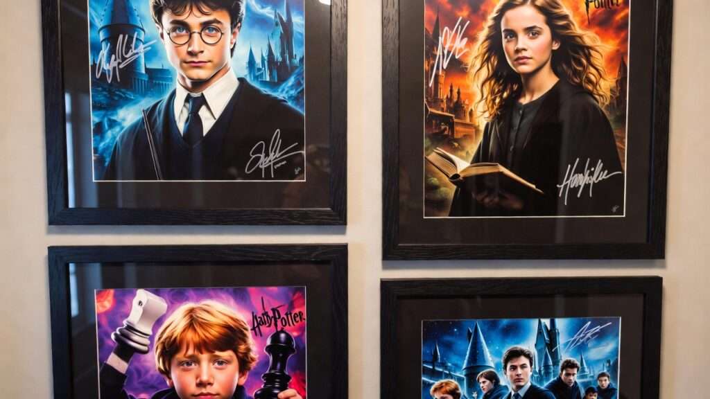 harry potter signed poster