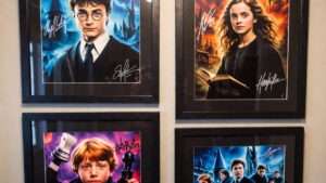 harry potter signed poster