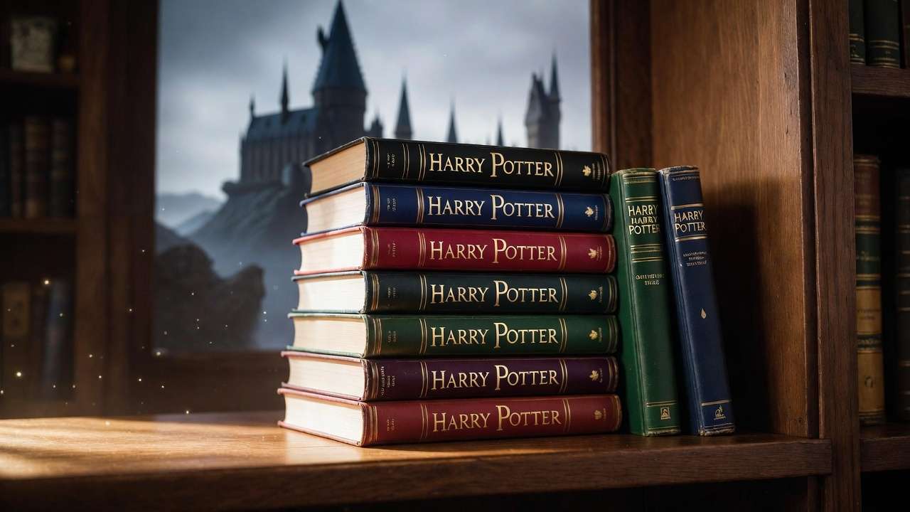 Magical Patronus charm cast during epic Harry Potter finale scene