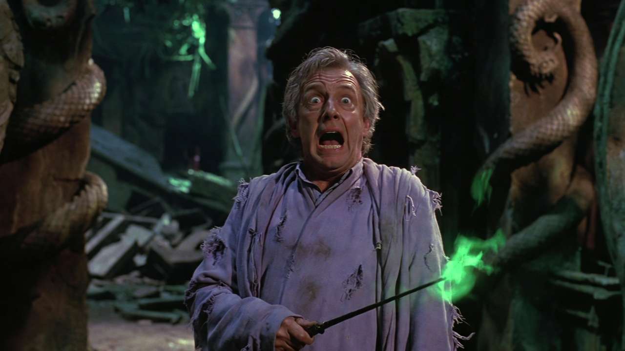 Gilderoy Lockhart's Memory Charm backfiring in the Chamber of Secrets