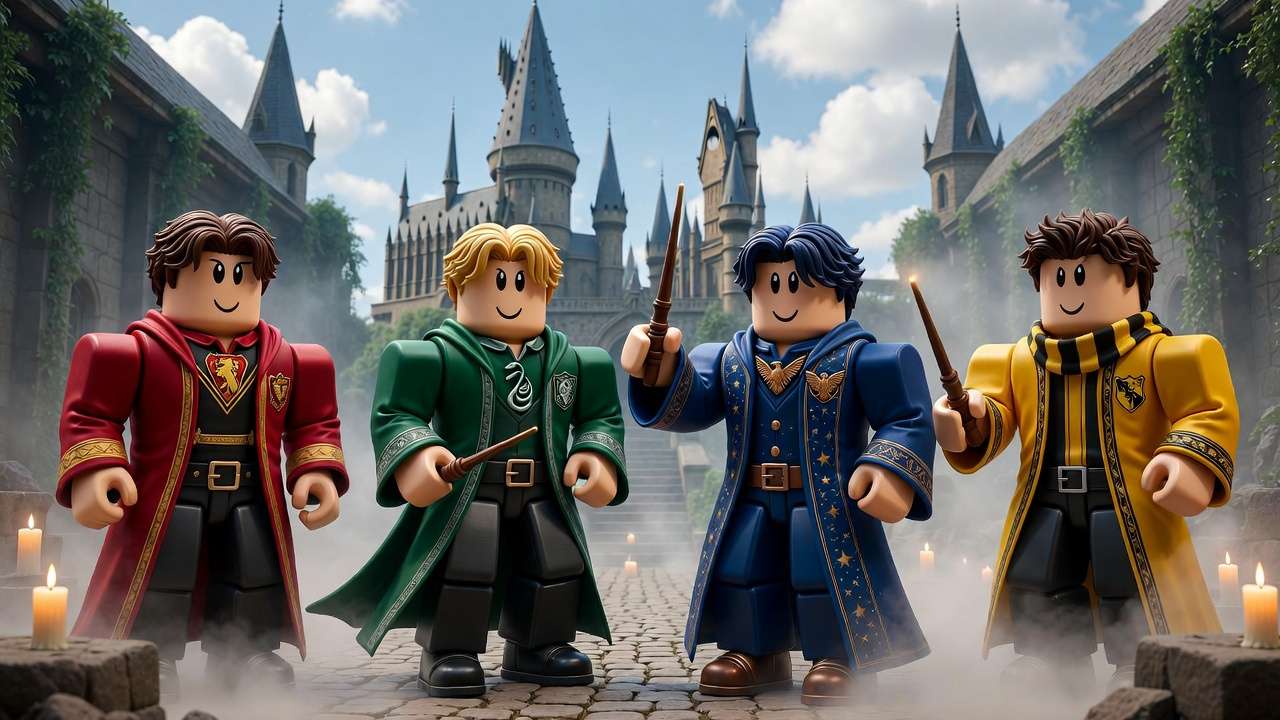 Hogwarts houses DTI outfits Gryffindor Slytherin Ravenclaw Hufflepuff Dress to Impress