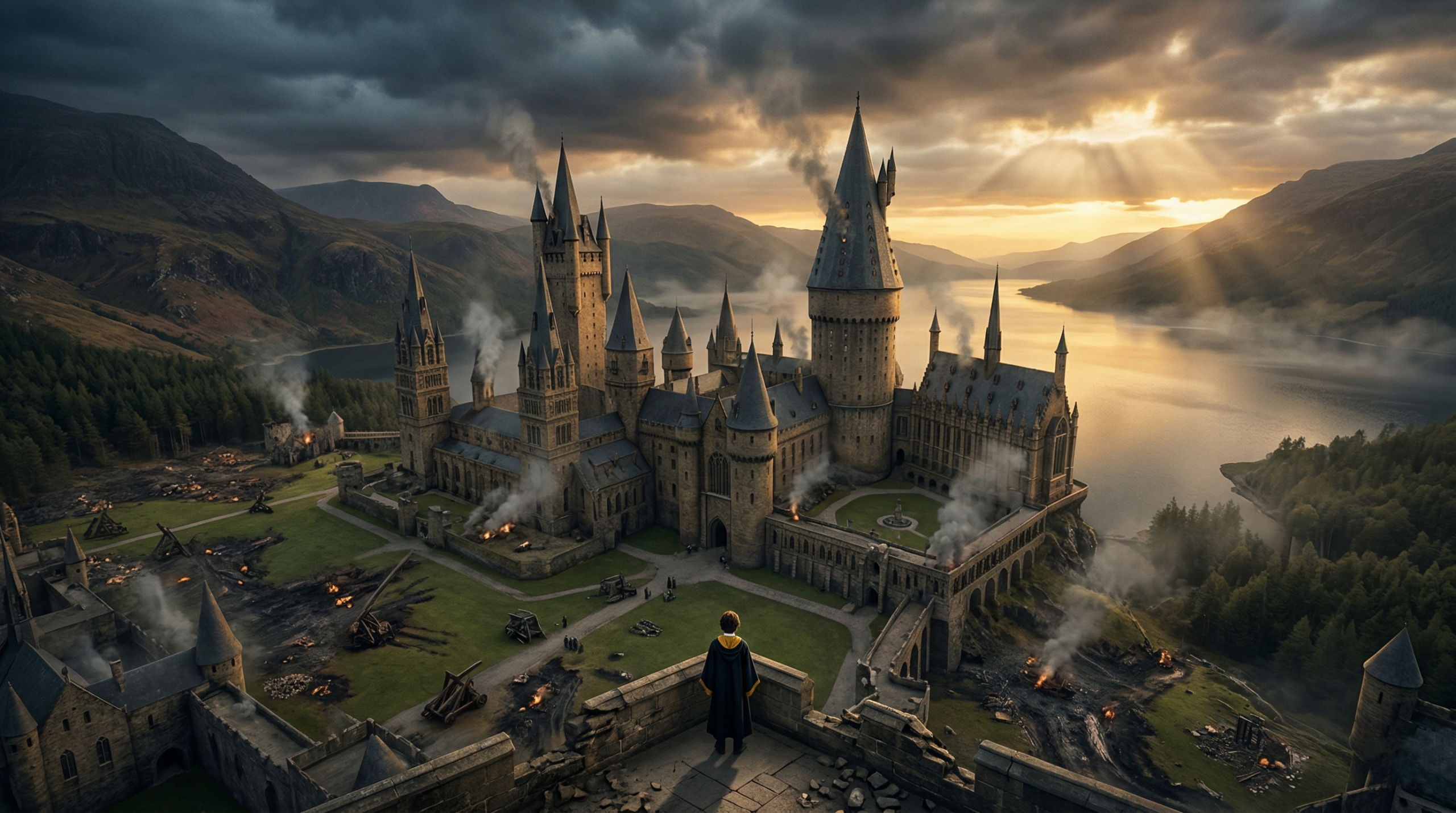 Battle of Hogwarts aftermath Susan Bones post-war wizarding world illustration