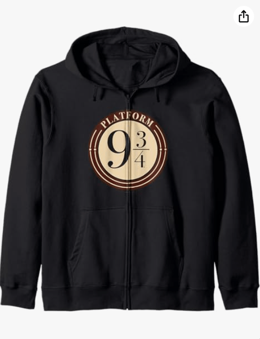 Harry Potter Classic Platform Logo Zip Hoodie 
