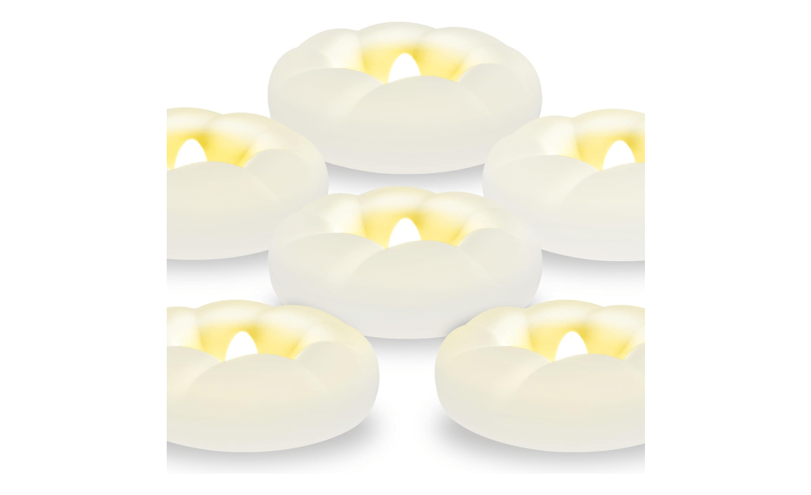 36PACK LED Flameless Floating Candles, 3'' Battery Operated Flickering Waterproof Plastic Tealights for Cylinder Vases, Pool, Centerpieces at...
