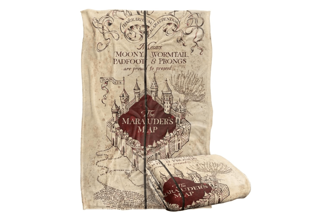 Harry Potter Marauder's Map Officially Licensed Silky Touch Super Soft Throw Blanket 36" x 58"
