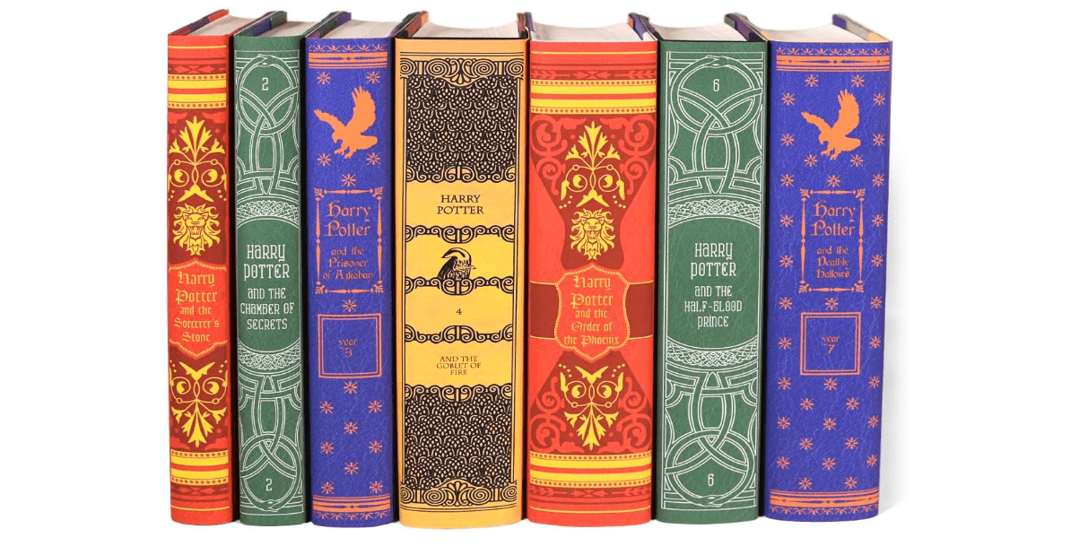 Juniper Books Harry Potter Boxed Set: House Mashup Edition | 7-Volume Hardcover Book Set with Custom Designed Dust Jackets published by Scholastic | J.K....
