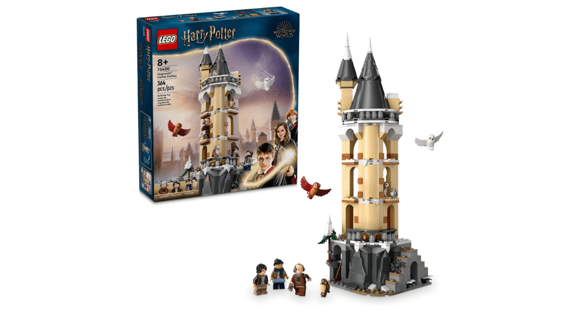 LEGO Harry Potter Hogwarts Castle Owlery Toy, Wizarding World Fantasy Toy for Girls and Boys, Harry Potter Castle Playset with 3 Characters, Birthday Gift... 