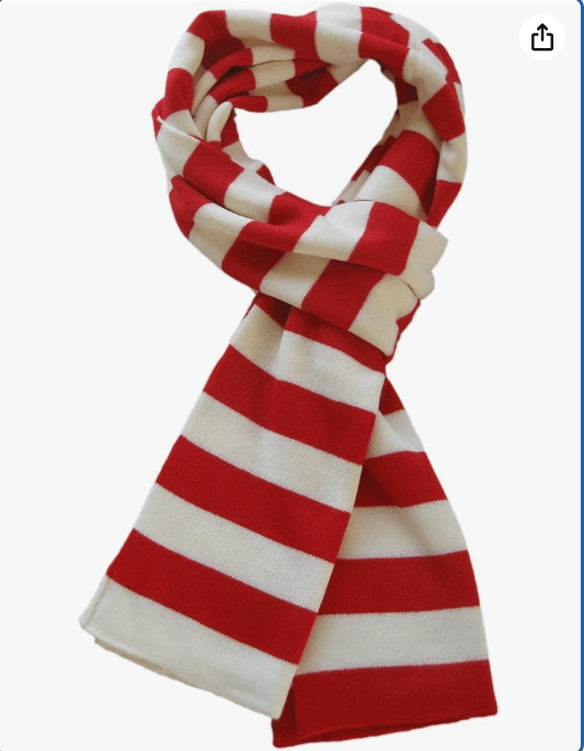 TrendsBlue Soft Knit Striped Scarf - Red & White
