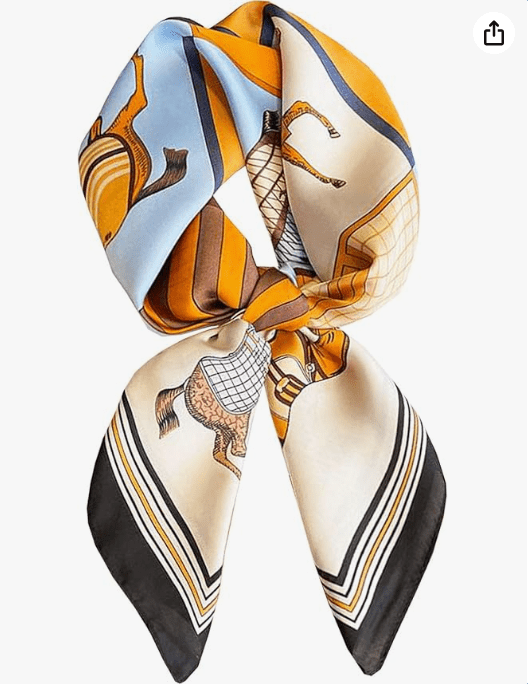 Dailyacc Hair Bandanas Scarf For Women Lightweight Fashion Neck Silk Satin Head Scarves For Sleeping Handbags Scarf
