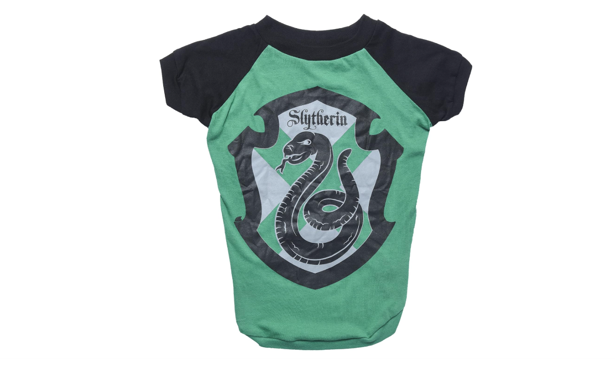 Harry Potter Slytherin Dog T-Shirt - Pet Costume Shirt for Dogs - Officially Licensed Dog Apparel & Accessories for Hogwarts Houses, Size Extra Large 
