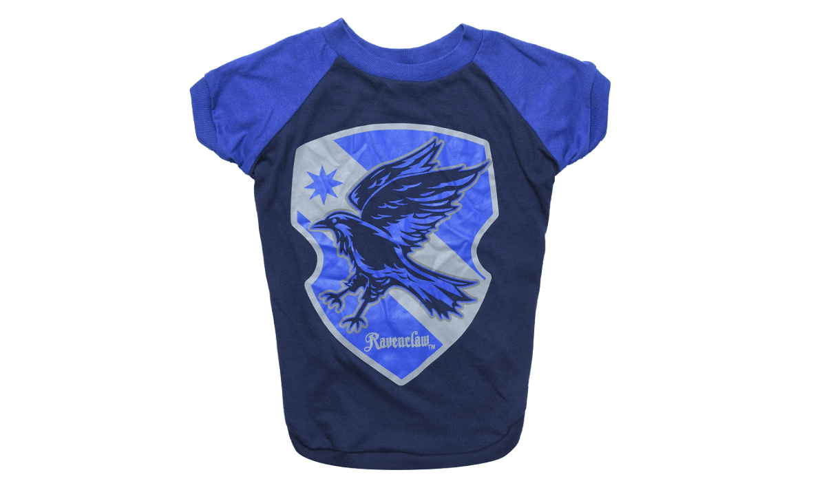 Harry Potter Ravenclaw Dog T-Shirt - Pet Costume Shirt for Dogs - Officially Licensed Dog Apparel & Accessories for Hogwarts Houses, Size Medium 