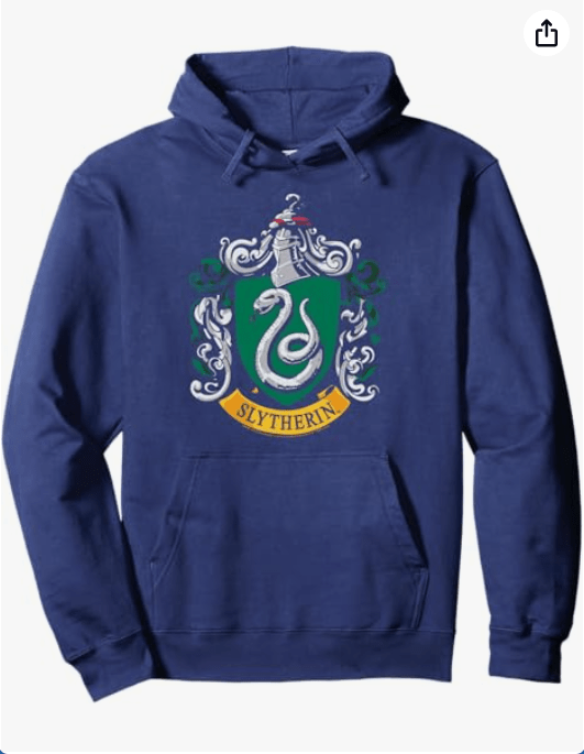 Harry Potter Slytherin House Crest Pullover Hoodie