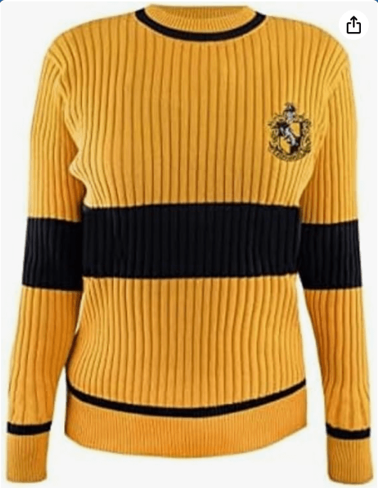 Cinereplicas Harry Potter - Quidditch Sweater Gryffindor/Slytherin/Ravenclaw/Hufflepuff - XS/S/M/L/XL - Official license
