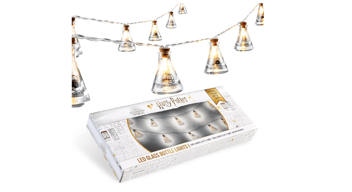 Harry Potter Fairy Lights Potion Bottle Hanging String Lights 10 LED 5ft for Bedroom Dorm Living Room Indoor Decor Gifts for Kids Adults
