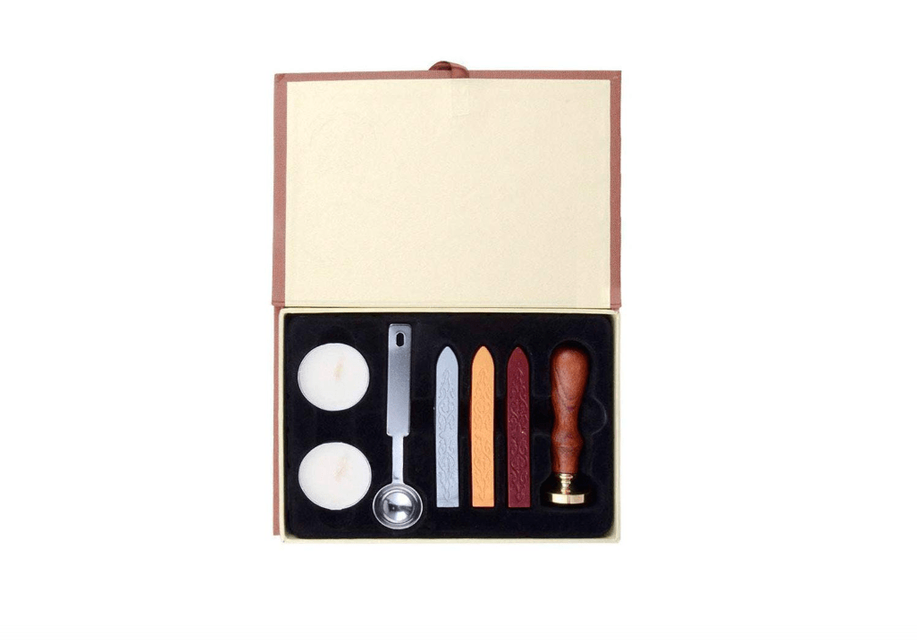 BELMAKS 7PCS Harry Potter Wax Stamp Seals Kit with Vintage Seal Wax Stamp Hogwarts for Postcard Invitation Letters Gifts and Crafts Letter Prints Envelope...