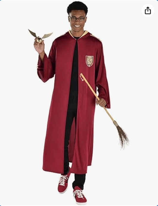 Amscan Adult Harry Potter Gryffindor Quidditch Costume Robe