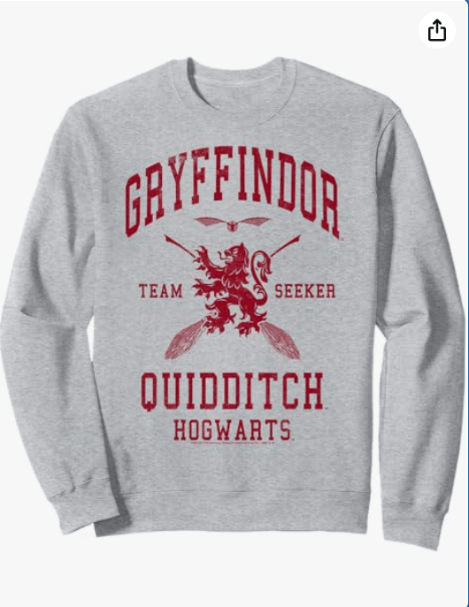 Harry Potter Gryffindor Quidditch Team Seeker Sweatshirt