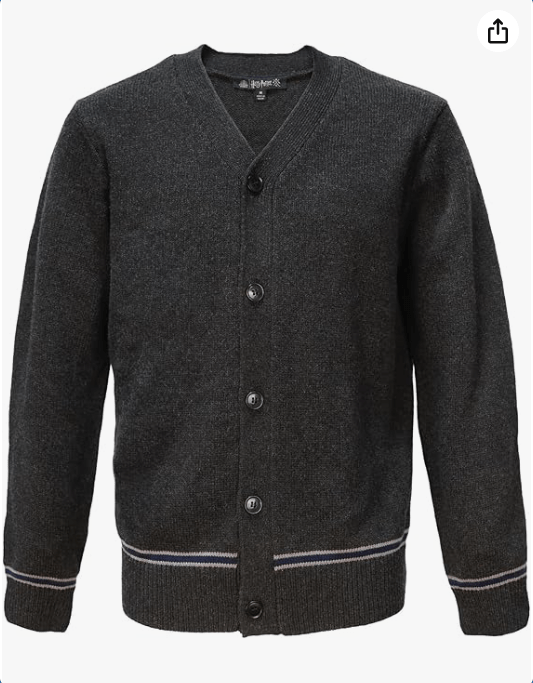 Harry Potter Knitted School Cardigan - Adult Replica Sweater Jumper - Wizarding World Merchandise