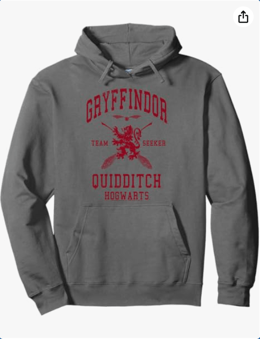 Harry Potter Gryffindor Quidditch Team Seeker Pullover Hoodie
