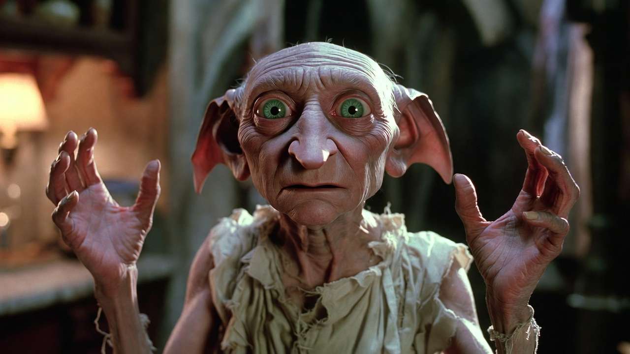 Dobby house-elf funny apologetic maim or seriously injure moment Harry Potter Chamber of Secrets