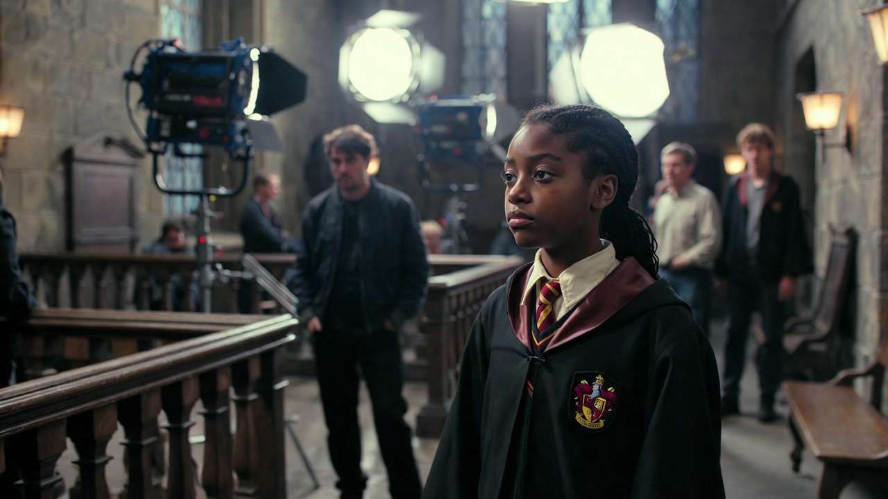 Behind-the-scenes look at Gryffindor extra on Prisoner of Azkaban film set