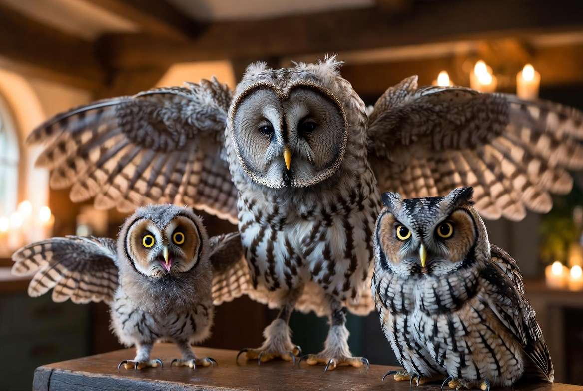 Errol, Pigwidgeon and Hermes – Weasley family owls in Harry Potter