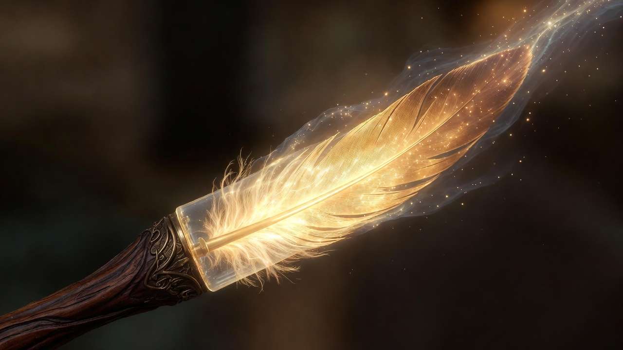 Thunderbird tail feather wand core magical properties Harry Potter