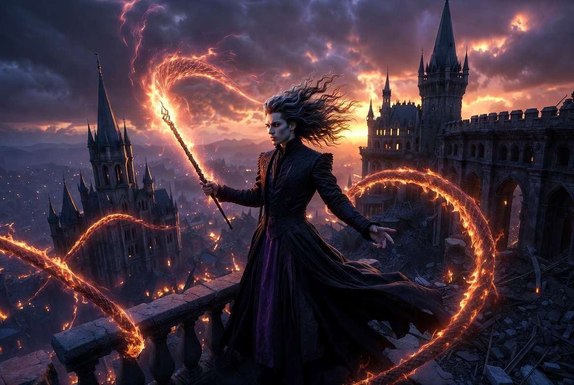 Gellert Grindelwald prime Elder Wand powerful dark wizard Harry Potter