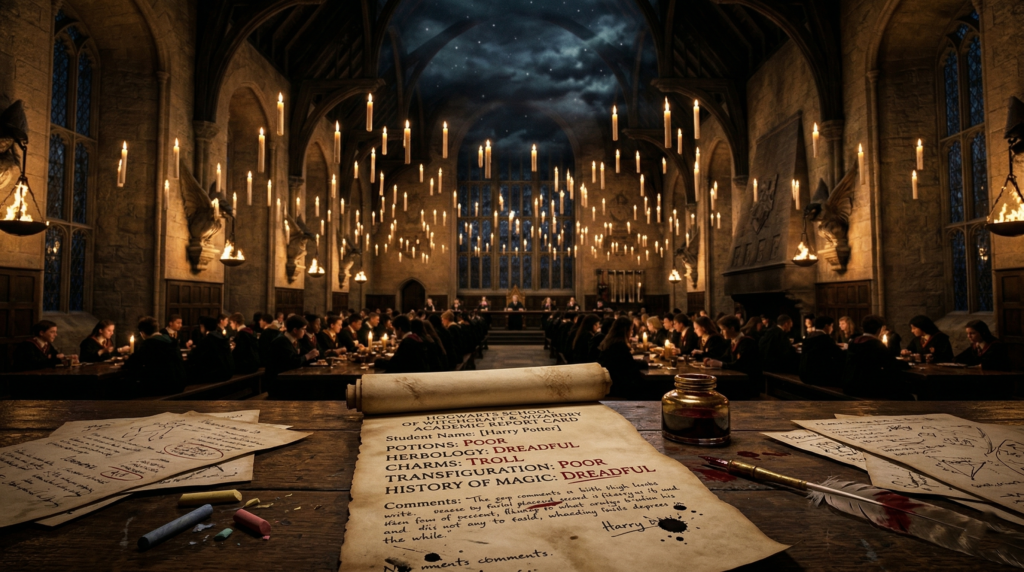 Who Gets Bad Grades in Harry Potter