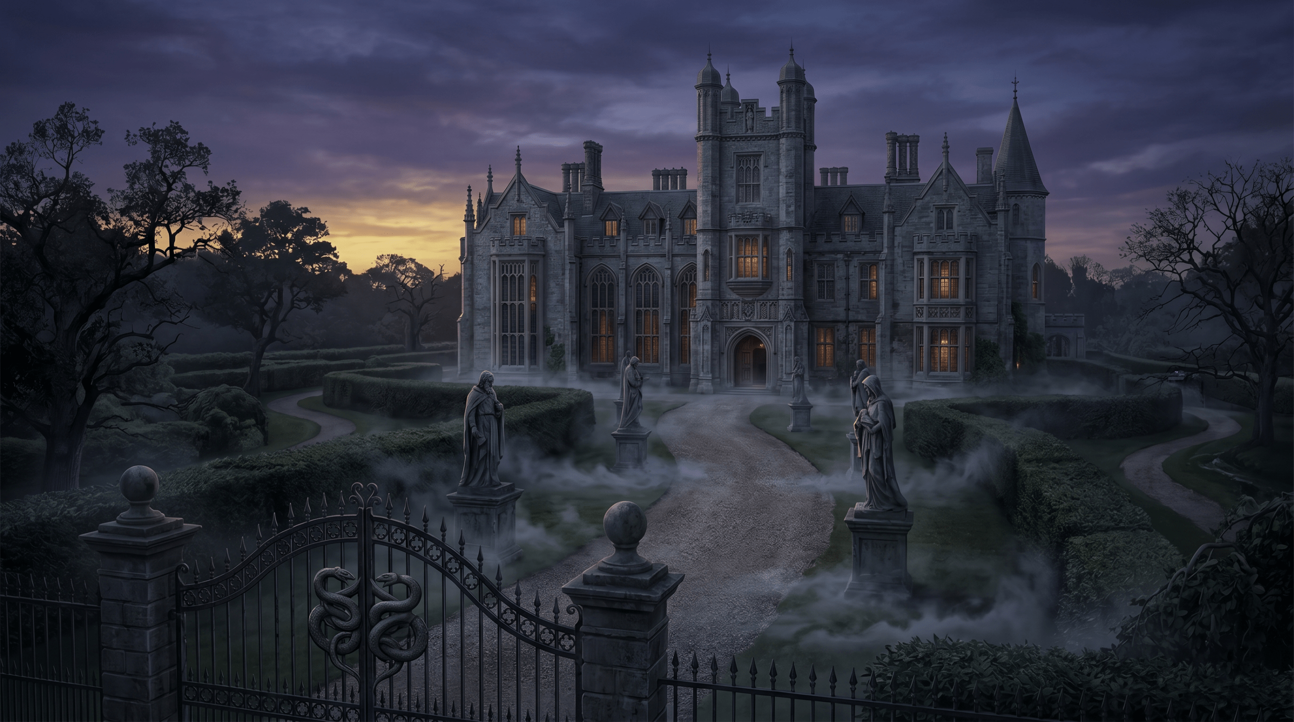 Ancient pure-blood wizarding manor representing the Greengrass family estate in Harry Potter lore