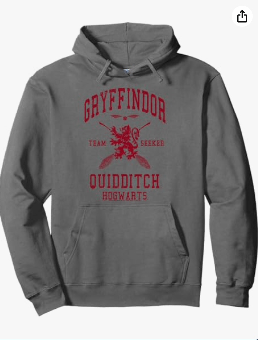 Harry Potter Gryffindor Quidditch Team Seeker Pullover Hoodie 