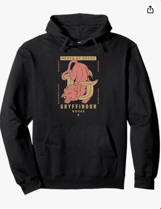 Harry Potter Gryffindor Brave at Heart Pullover Hoodie
