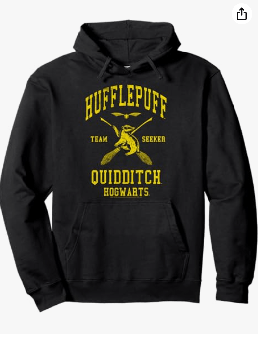 Harry Potter Hufflepuff Quidditch Team Seeker Pullover Hoodie