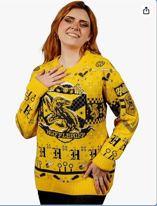 Harry Potter: Hufflepuff Christmas Sweater Gift for Men and Women