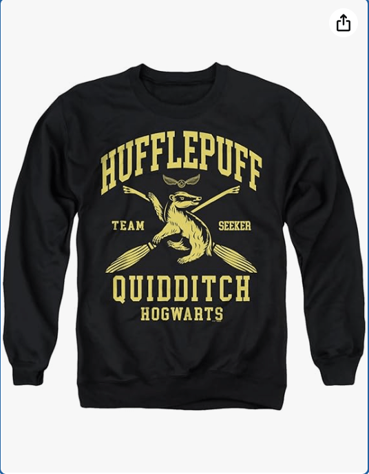 Popfunk Harry Potter Hogwarts Houses Quidditch Team Unisex Adult Crewneck Sweatshirt