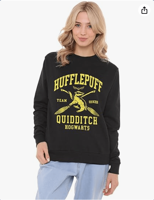 Popfunk Harry Potter Hogwarts Houses Quidditch Team Women's Crew Sweatshirt