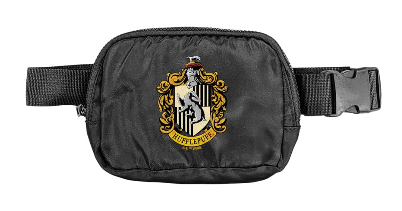Popfunk Harry Potter Hufflepuff Crest 1 Belt Bag Crossbody Fanny Pack for Women and Men - OS