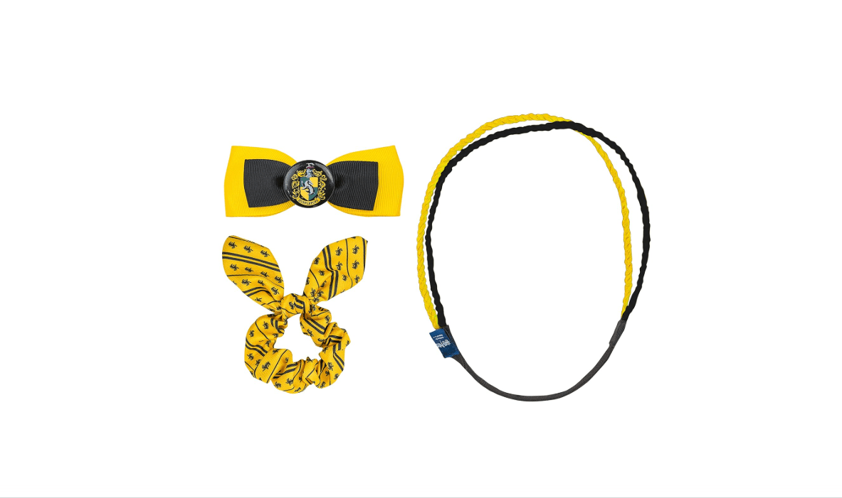 Cinereplicas Harry Potter - Hair Accessories Trendy Hufflepuff - Set of 3 - Official License