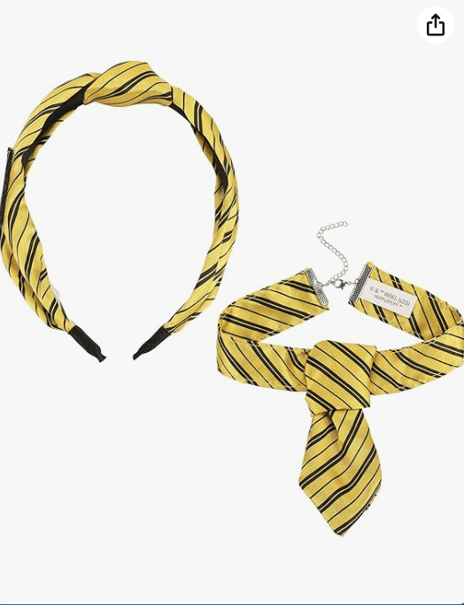 Harry Potter Hufflepuff Crest 2-Piece Cosplay Headband Set
