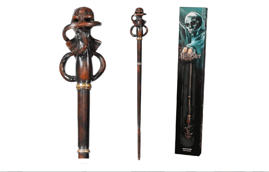 The Noble Collection Death Eater Wand - Swirl (Window Box)