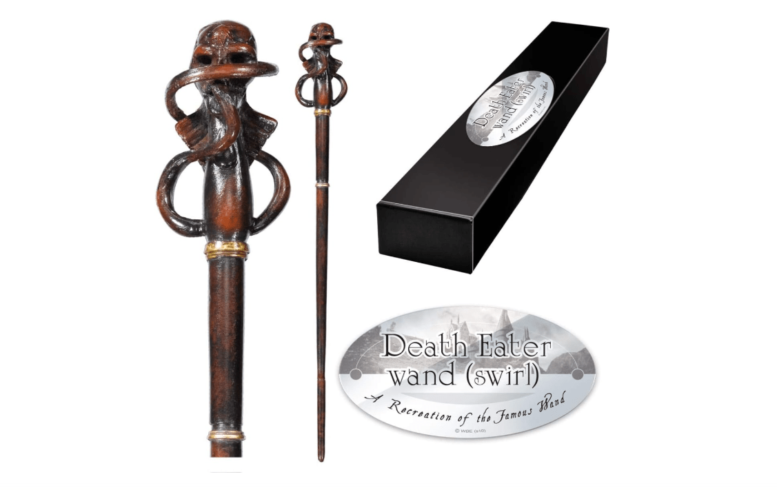 The Noble Collection Death Eater Swirl Character Wand