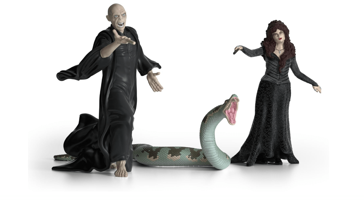Schleich Harry Potter - 3PC Voldemort, Bellatrix Lestrange and Nagini Figurines - Harry Potter Set - Wizarding World Collectible Figures for Kids and Adults...
