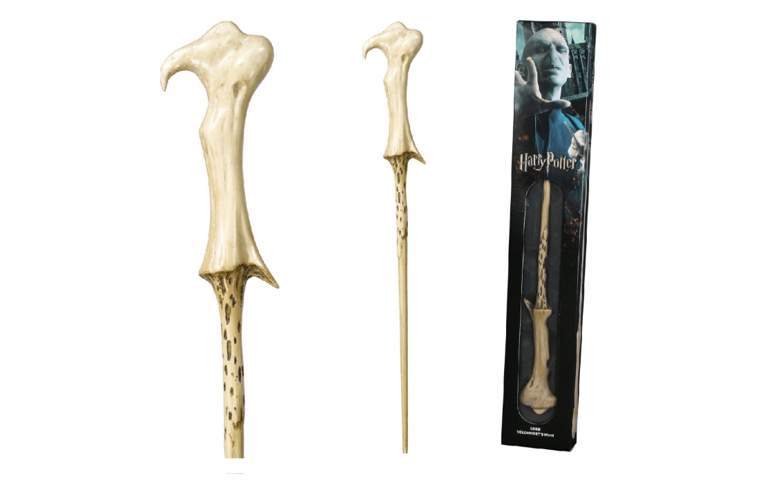 The Noble Collection - Lord Voldemort Wand in A Standard Windowed Box - 15in (37cm) Wizarding World Wand - Harry Potter Film Set Movie Props Wands
