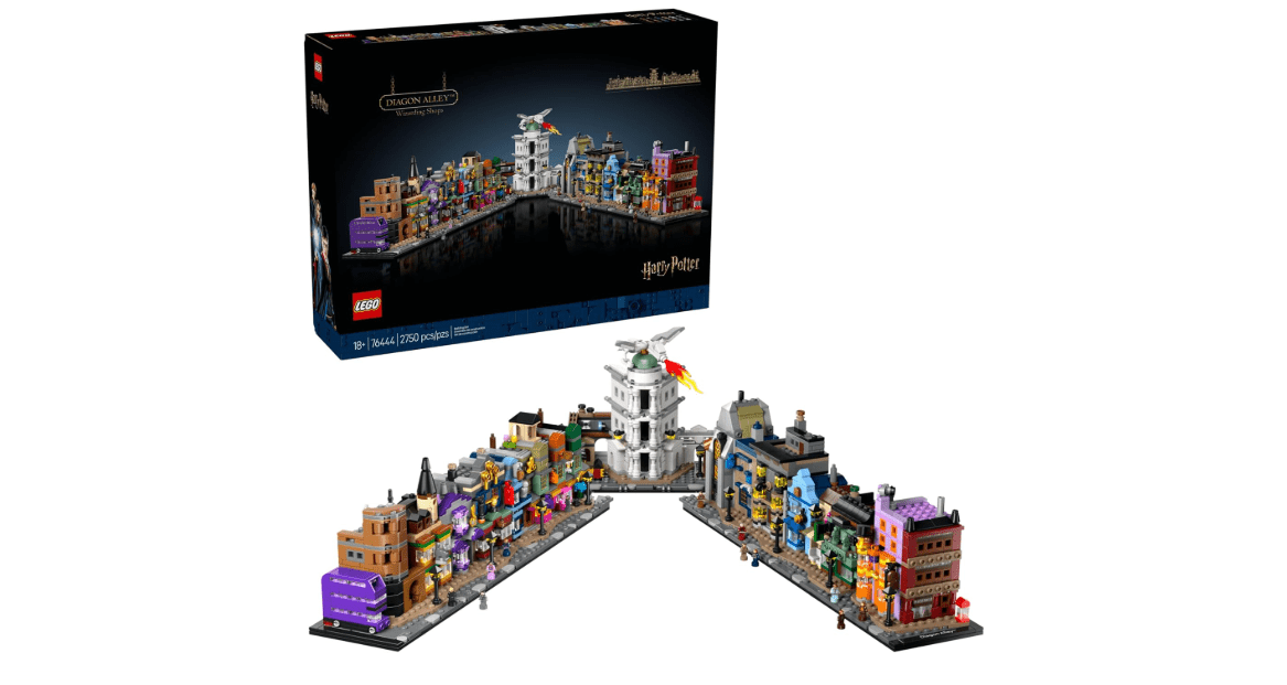 LEGO Harry Potter Diagon Alley Wizarding Shops Building Set for Adults - Collectible Kit for Harry Potter Fans with 12 Microfigures - Gift Idea for Men,...

