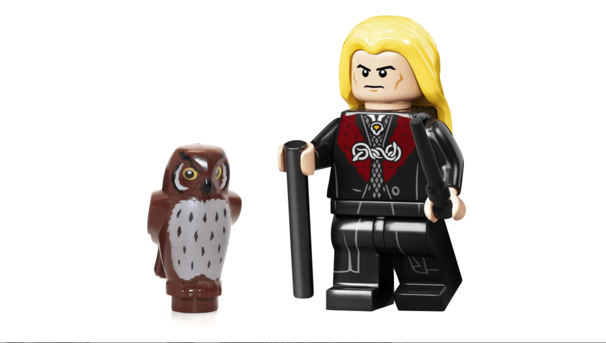 LEGO Harry Potter Minifigure - Lucius Malfoy (with Pigwidgeon Owl, Cane and Wand) 75978
